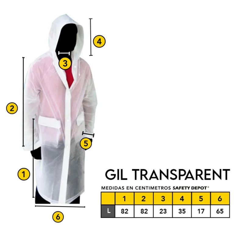 Impermeable Mod. GIL TRANSPARENT-L