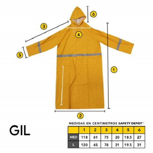 Impermeable Tipo Gabardina Mod. GIL